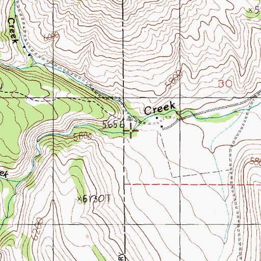Topographic Map of Picket Pin Creek, MT