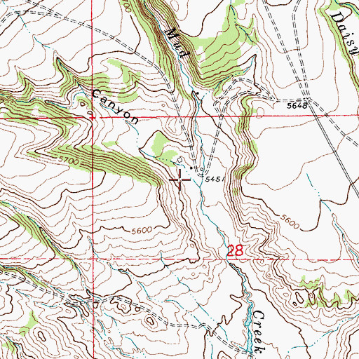 Topographic Map of Picnic Canyon, MT