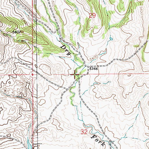 Topographic Map of Pierce Coulee, MT