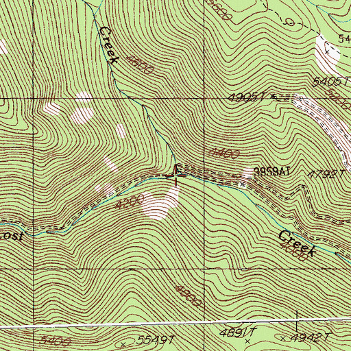 Topographic Map of Pierson Creek, MT