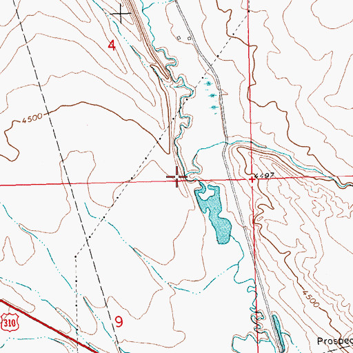 Topographic Map of Piney Creek, MT
