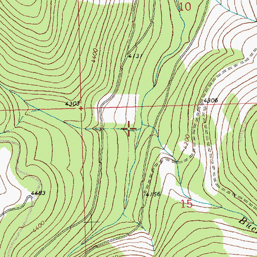 Topographic Map of Pink Creek, MT