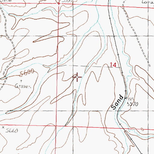 Topographic Map of Pink Gulch, MT