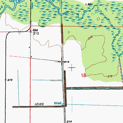 Topographic Map of Spear (historical), AR