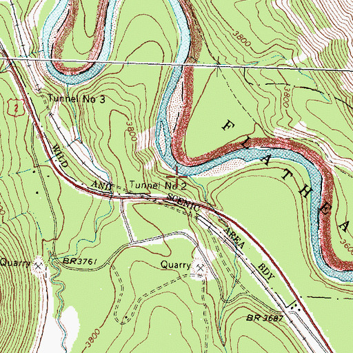 Topographic Map of Pinnacle Creek, MT