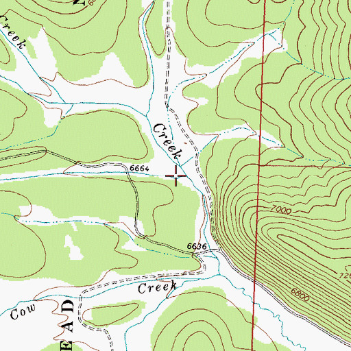 Topographic Map of Pioneer Creek, MT