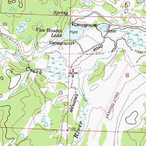 Topographic Map of Pioneer Creek, MT