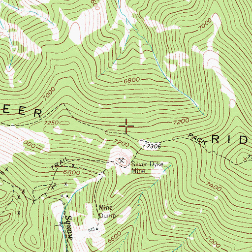 Topographic Map of Pioneer Ridge, MT