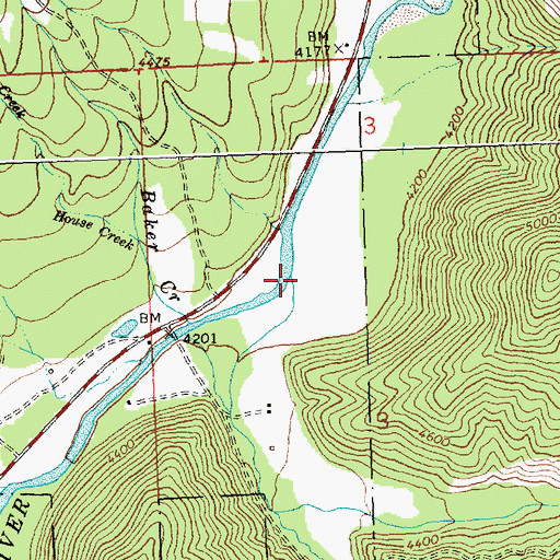 Topographic Map of Piquett Creek, MT