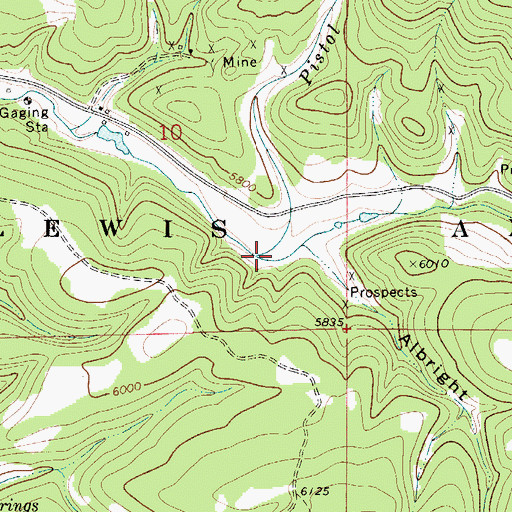 Topographic Map of Pistol Creek, MT