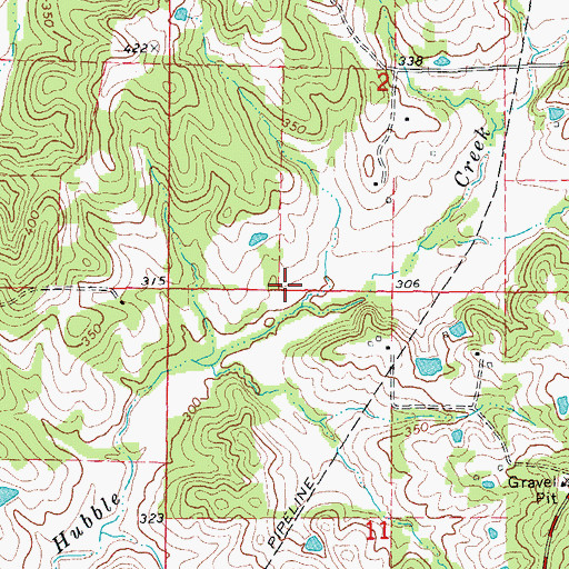 Topographic Map of Hubble Creek Church (historical), AR