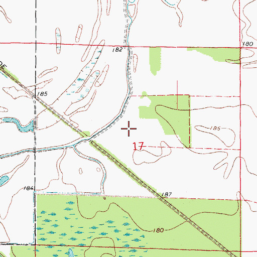 Topographic Map of Cow Mound (historical), AR