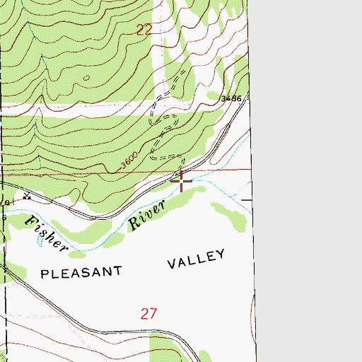Topographic Map of Pleasant Valley Creek, MT
