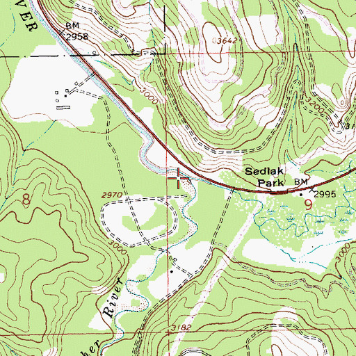 Topographic Map of Pleasant Valley Fisher River, MT