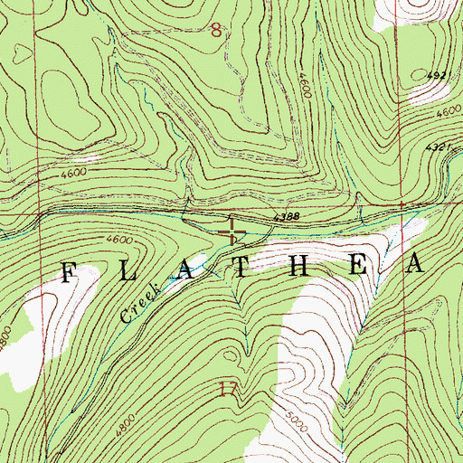 Topographic Map of Plume Creek, MT