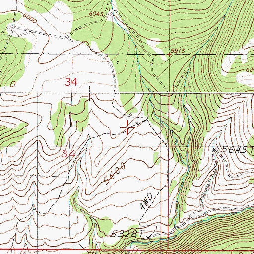 Topographic Map of Plymate Homestead, MT