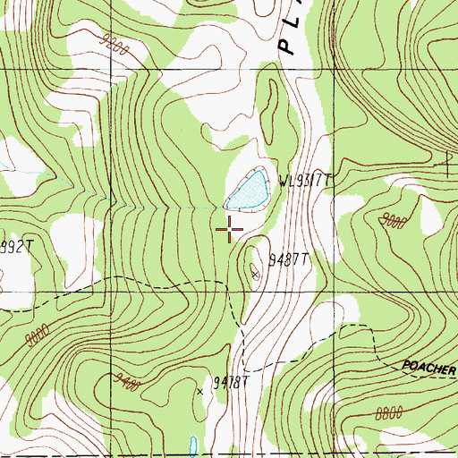 Topographic Map of Poacher Trail, MT