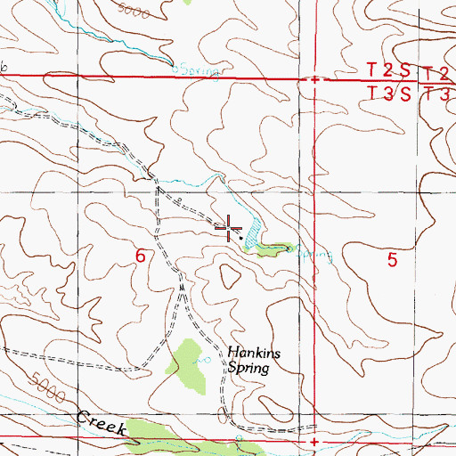 Topographic Map of Pogliano Ranch, MT