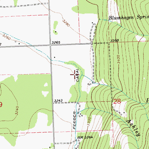 Topographic Map of Poirier Creek, MT