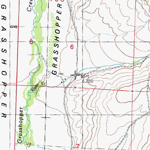 Topographic Map of Polaris School, MT