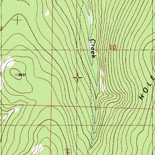 Topographic Map of Pole Creek Trail, MT