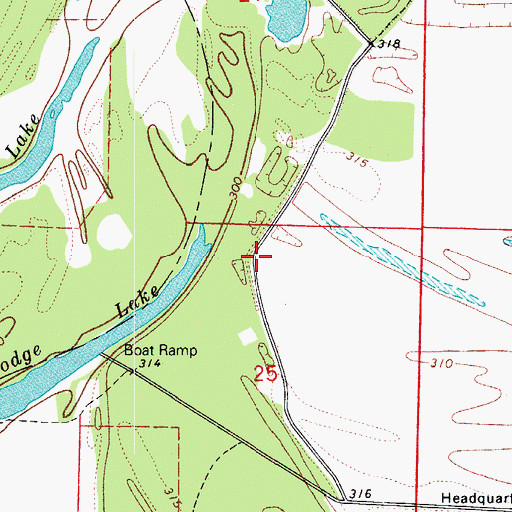 Topographic Map of Shinn School (historical), AR