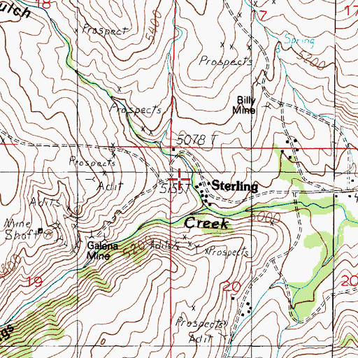 Topographic Map of Pony Gulch, MT