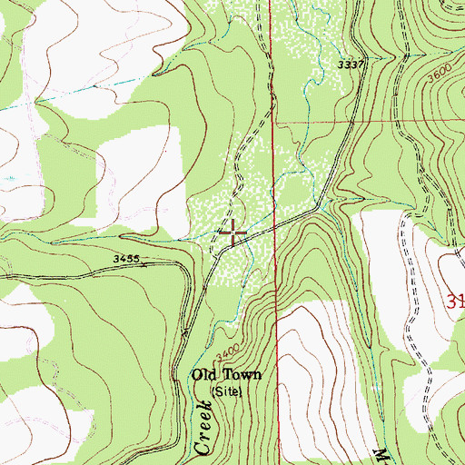 Topographic Map of Poorman Creek, MT