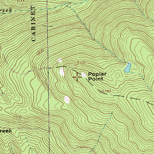 Topographic Map of Poplar Point, MT