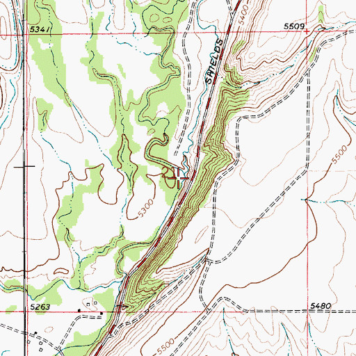 Topographic Map of Porcupine Creek, MT