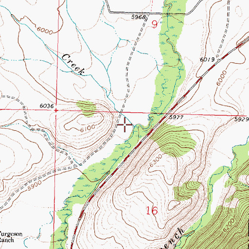 Topographic Map of Poronto Creek, MT