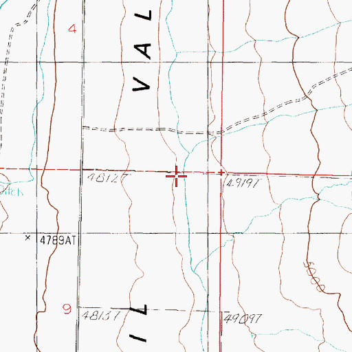 Topographic Map of Potter Creek, MT