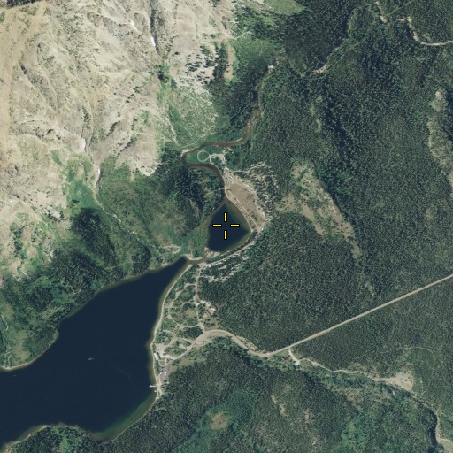 Aerial/Satellite Image of Pray Lake, MT