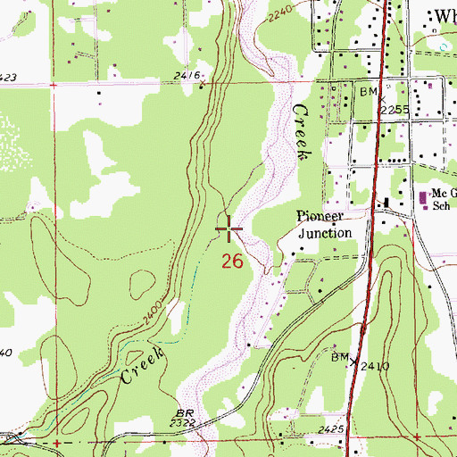 Topographic Map of Prospect Creek, MT