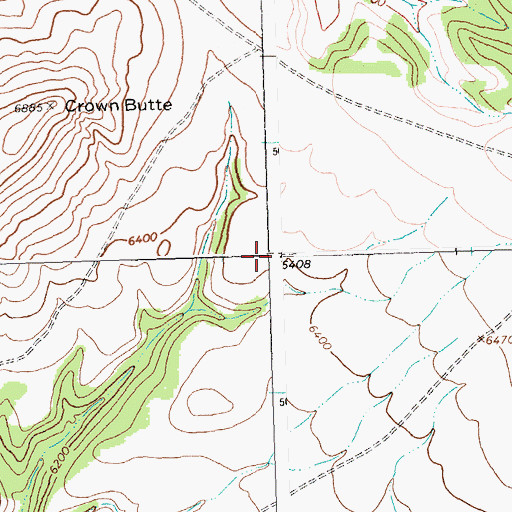 Topographic Map of Pryor Mountains, MT
