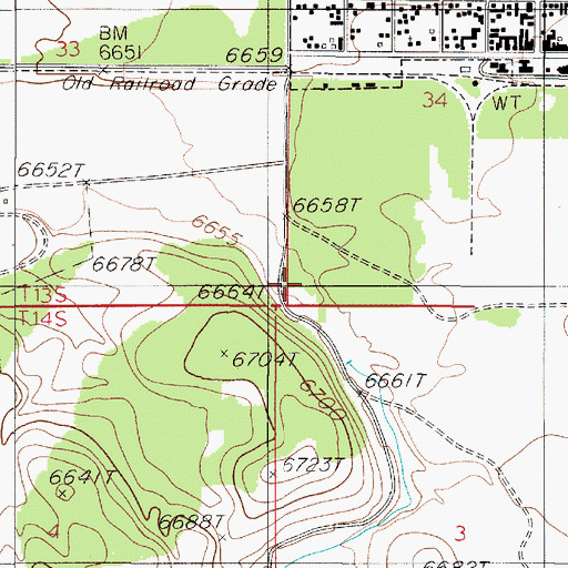 Topographic Map of Pulp Camp, MT