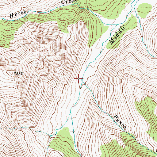 Topographic Map of Punch Creek, MT
