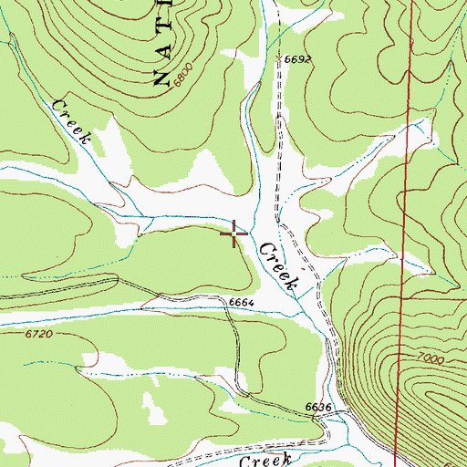 Topographic Map of Rabbit Creek, MT