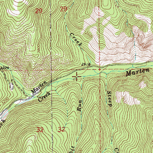 Topographic Map of Rabbit Run, MT