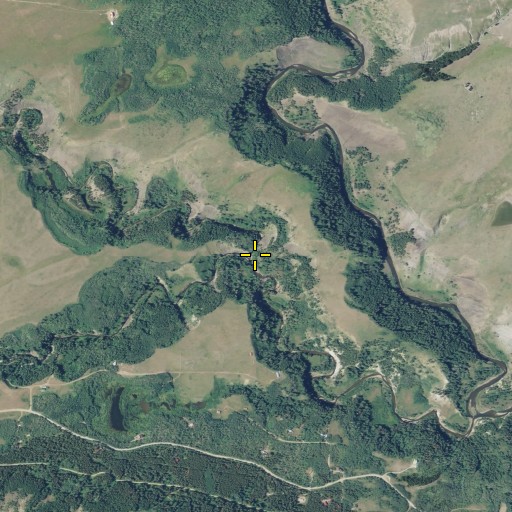 Aerial/Satellite Image of Railroad Creek, MT