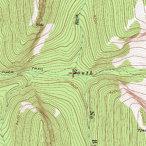 Topographic Map of Rain Creek, MT