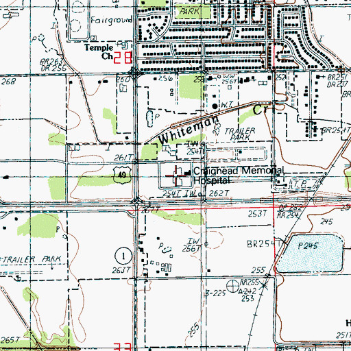 Topographic Map of Northeast Arkansas Medical Center, AR