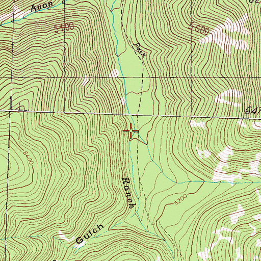 Topographic Map of Ramona Creek, MT