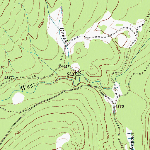 Topographic Map of Rampike Creek, MT