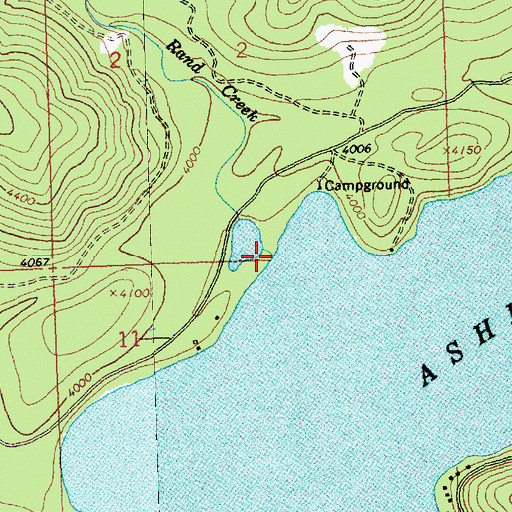 Topographic Map of Rand Creek, MT