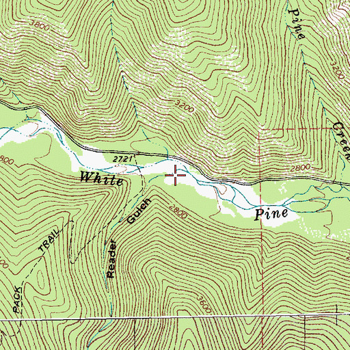 Topographic Map of Reader Gulch, MT