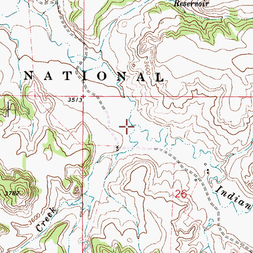 Topographic Map of Reanus Creek, MT