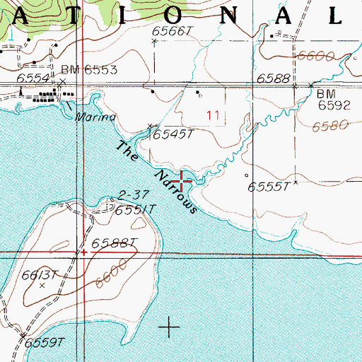 Topographic Map of Red Canyon Creek, MT