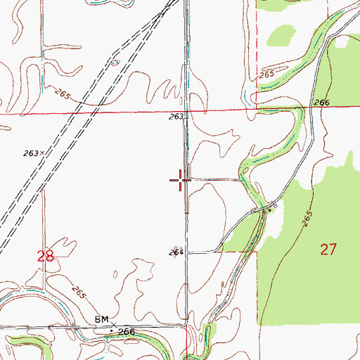 Topographic Map of Brown School (historical), AR