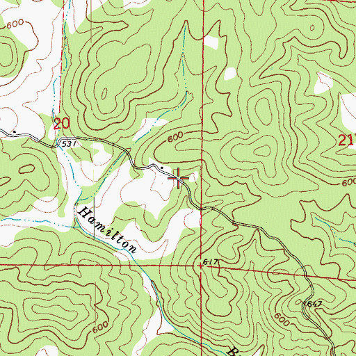 Topographic Map of Amateur (historical), AR